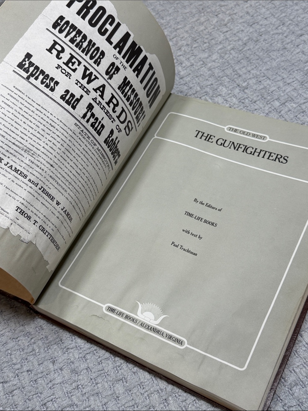Vintage 1974 The Old West The Gunfighters Hardcover Time Life Books History Book - Picture 8 of 15